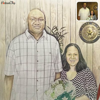 Custom hand-painted portrait