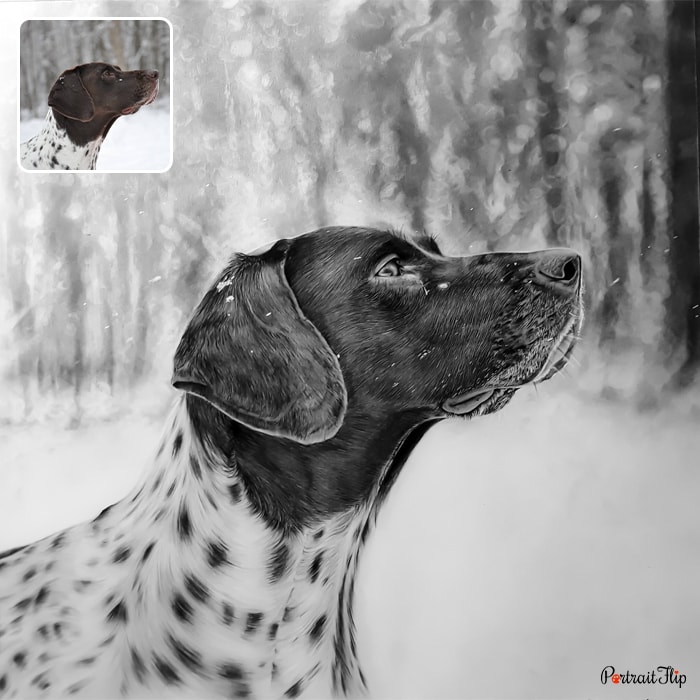 Custom hand-painted portrait