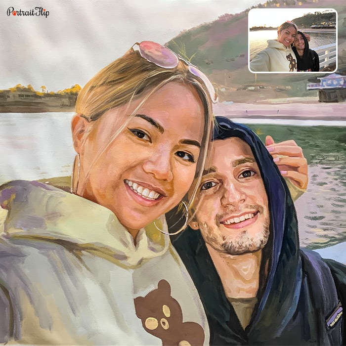 Custom hand-painted portrait