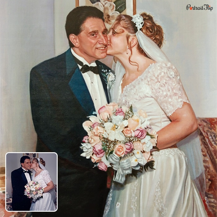 Custom hand-painted portrait
