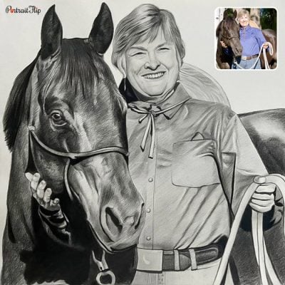 Custom hand-painted portrait