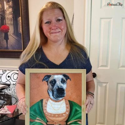 Custom hand-painted portrait