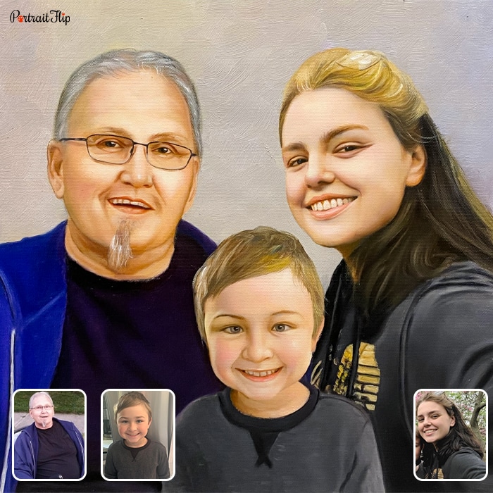 Custom hand-painted portrait
