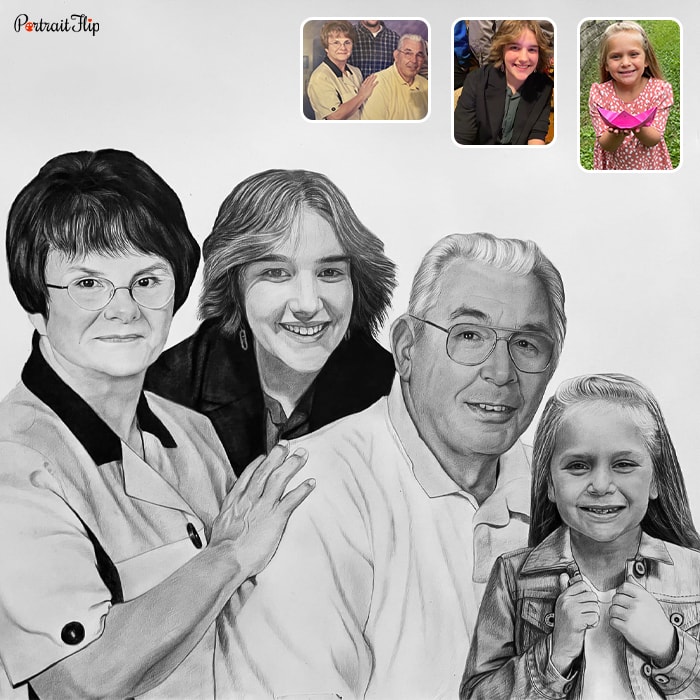 Custom hand-painted portrait