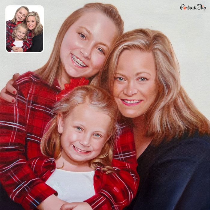 Custom hand-painted portrait