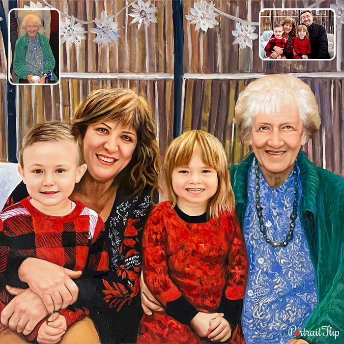 Custom hand-painted portrait