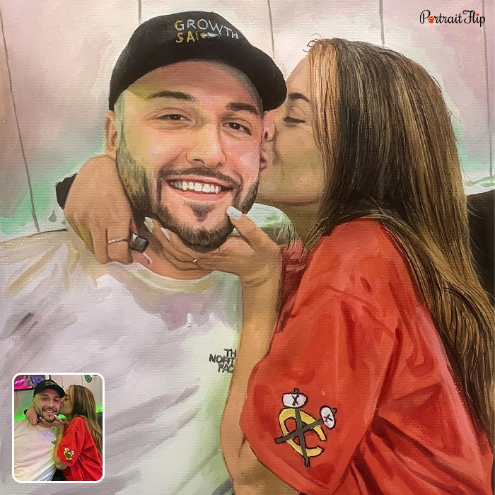 Custom hand-painted portrait