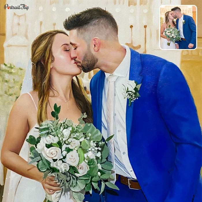 Custom hand-painted portrait