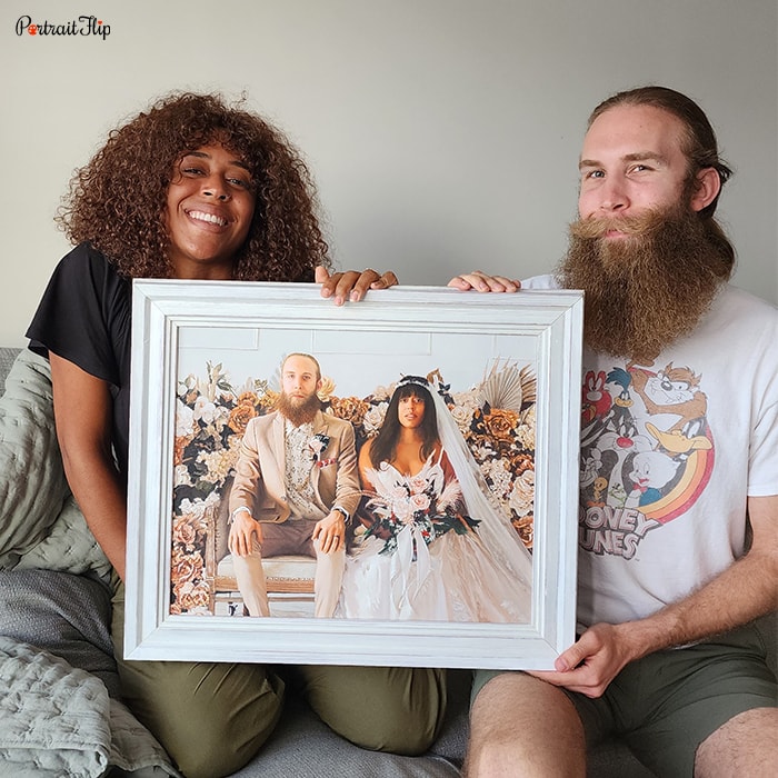 Custom hand-painted portrait