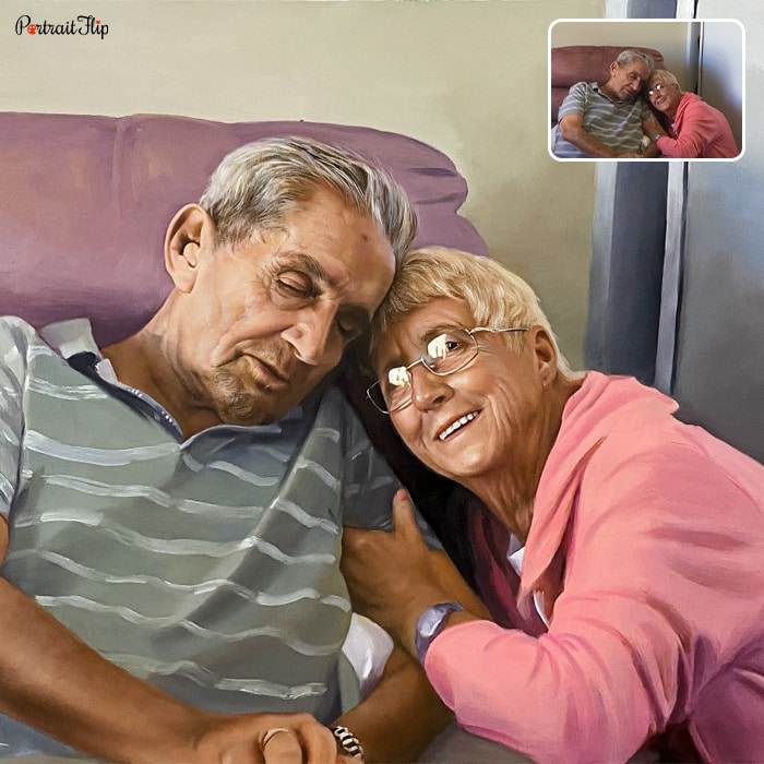 Custom hand-painted portrait