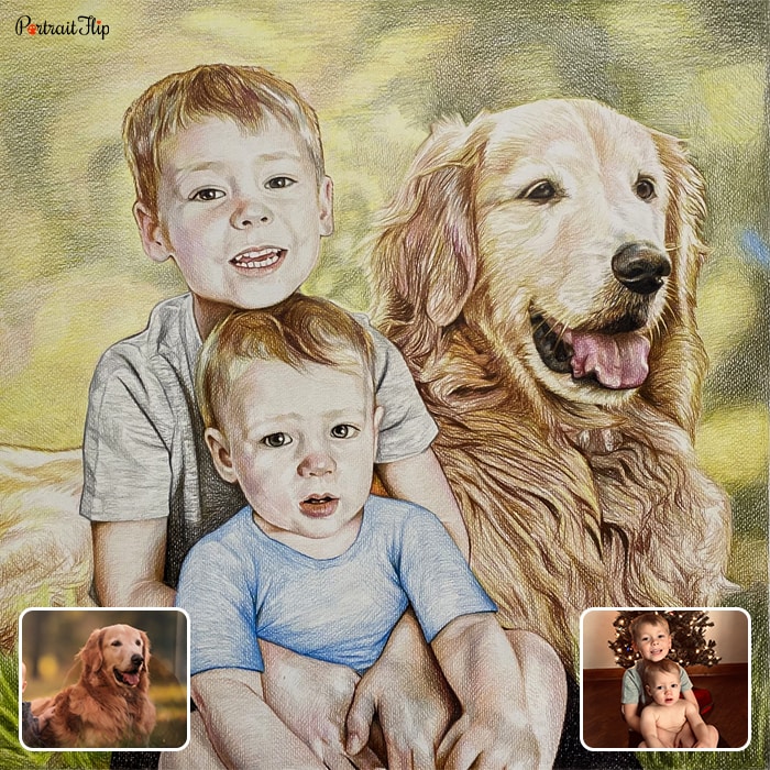 Custom hand-painted portrait