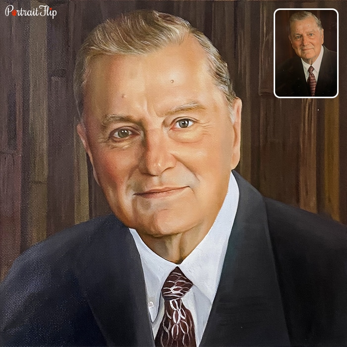 Custom hand-painted portrait