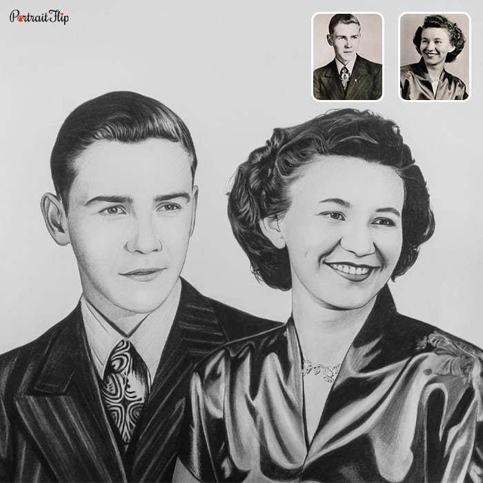Custom hand-painted portrait