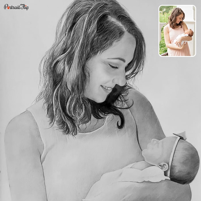 Custom hand-painted portrait