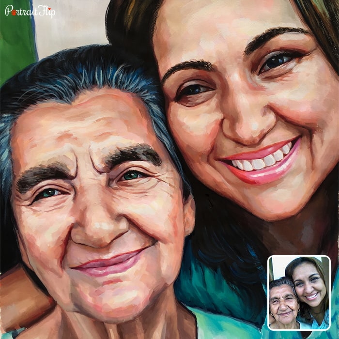Custom hand-painted portrait