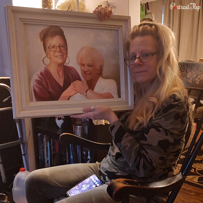 Custom hand-painted portrait