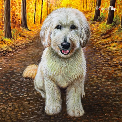 Dog Watercolor Portrait
