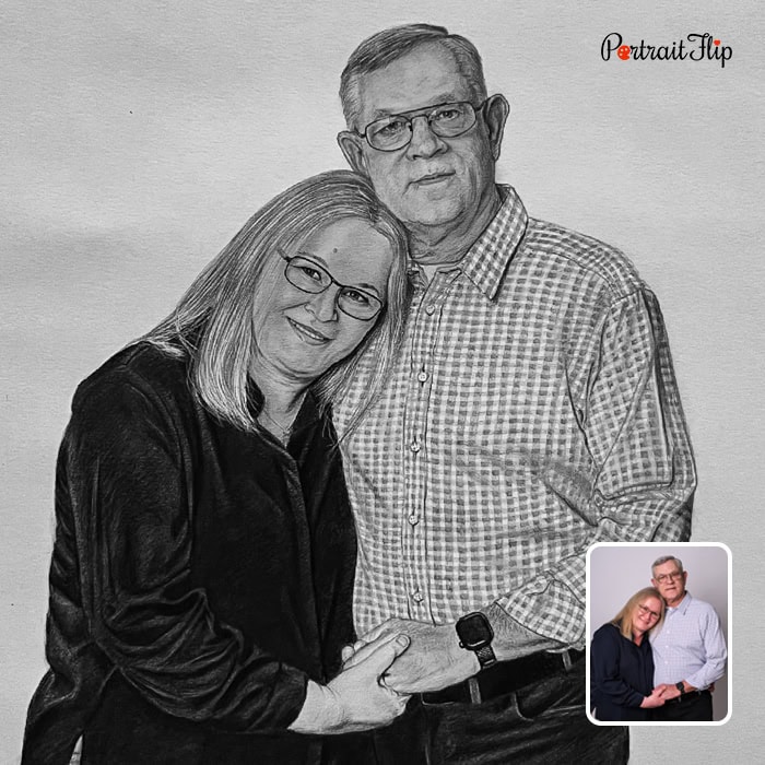 Custom hand-painted portrait