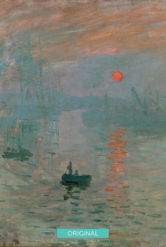 Impression, Sunrise reproduction painting by PortraitFlip
