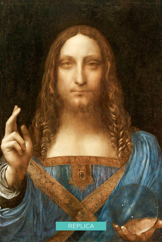 Salvator Mundi replica painting by PortraitFlip