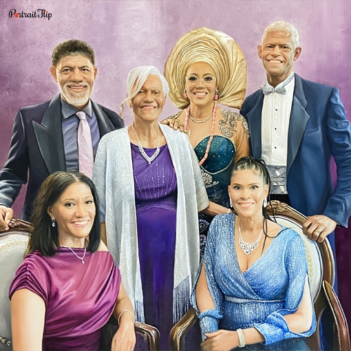 Family Acrylic Portraits